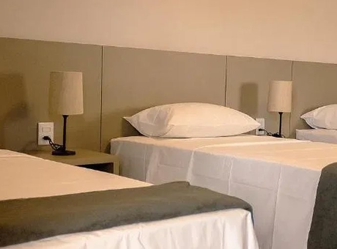 Detalhe das luminárias de cabeceira